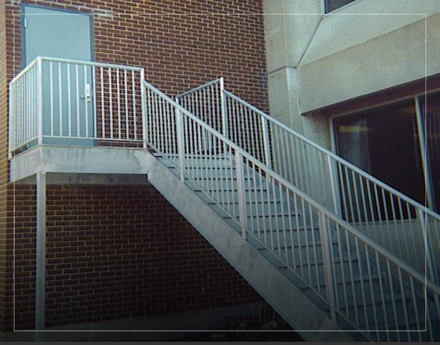 Steps and Handrails created by Monnig Welding Company - Cincinnati, OH